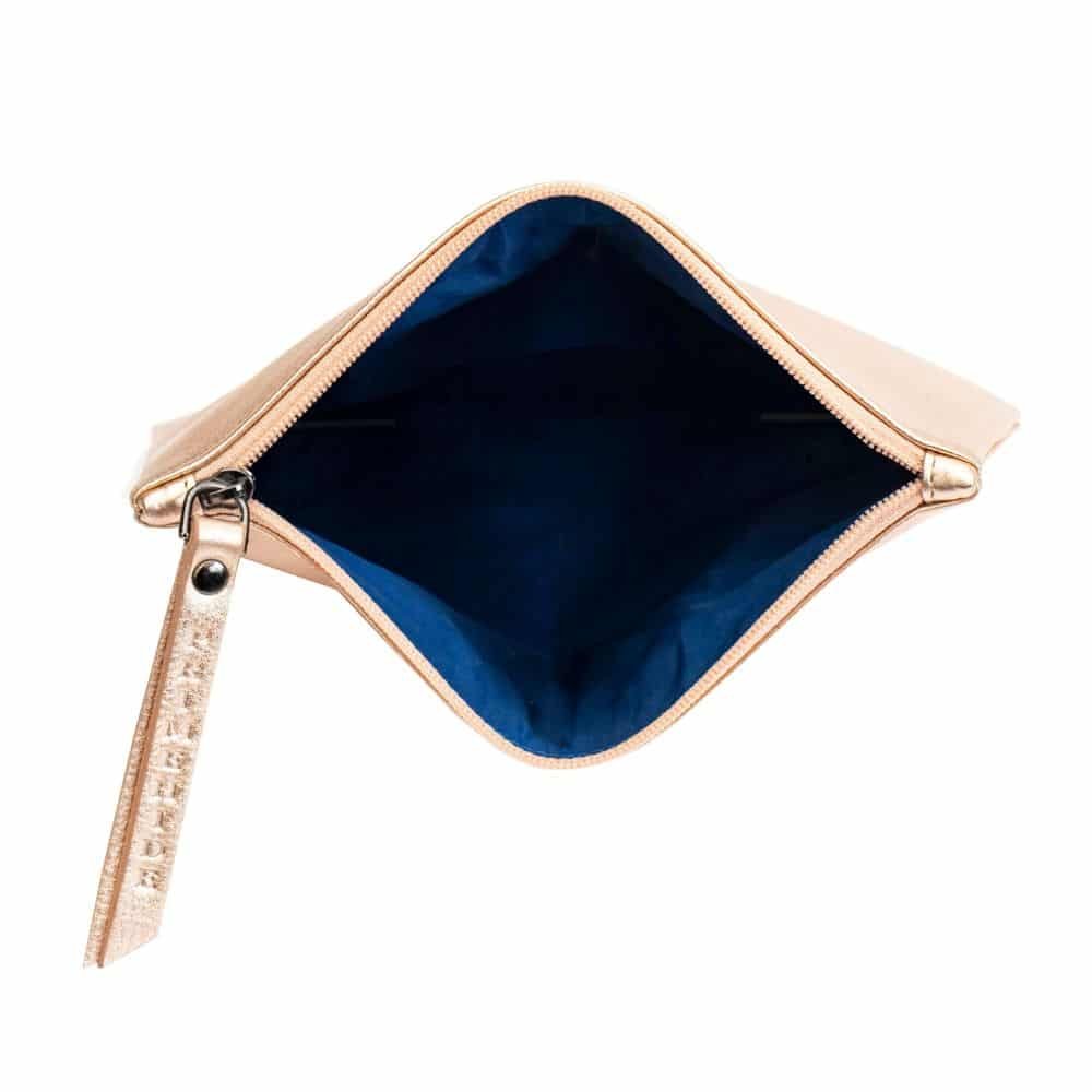 Large Size Leather Zip Pouch