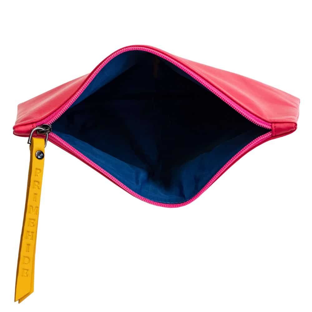 Large Size Leather Zip Pouch