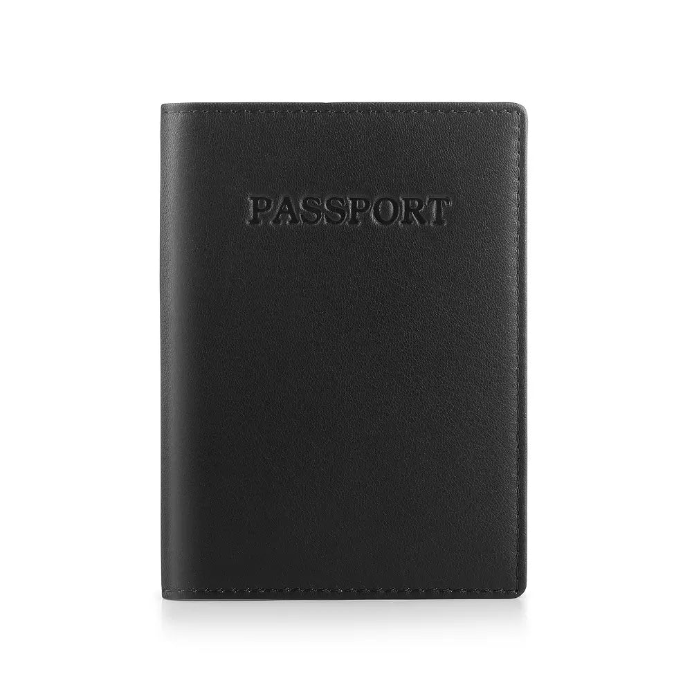 Passport Cover RFID Safe Black-1