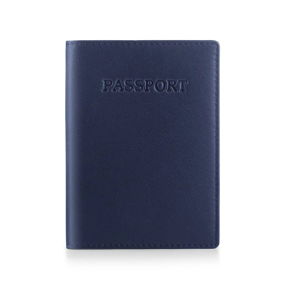 Passport Cover RFID Safe Navy-1