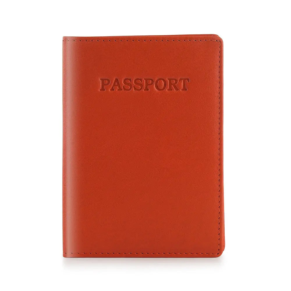 Passport Cover RFID Safe Orange-1