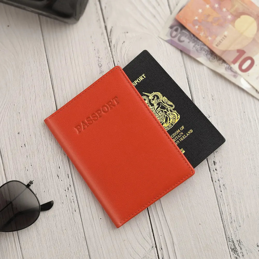 Passport Cover RFID Safe Orange-4
