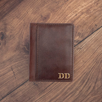 Personalised Leather Bifold Card Holder
