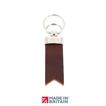 Personalised Leather Keyring - Made In Britain