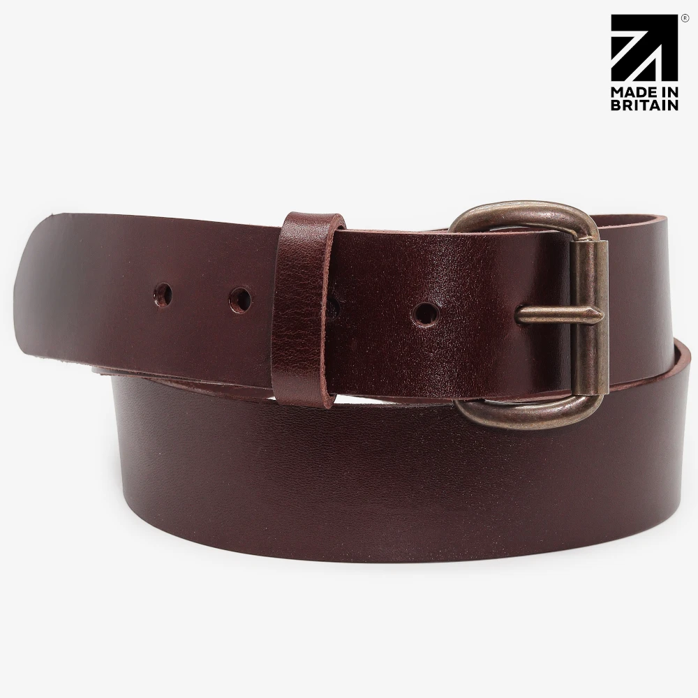 Premium Italian vegetable tanned leather belt for men