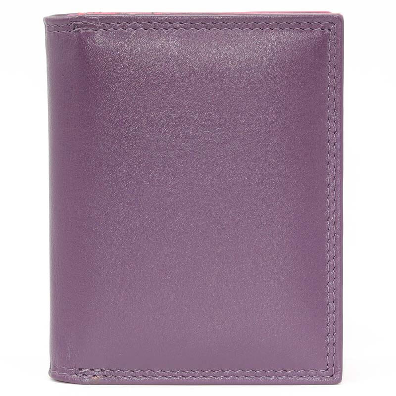 Purple Jade London real leather credit card holder front