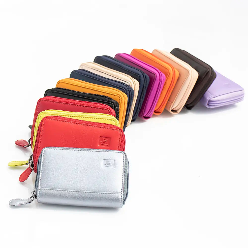 RFID Concertina Leather Credit Card Wallets 02