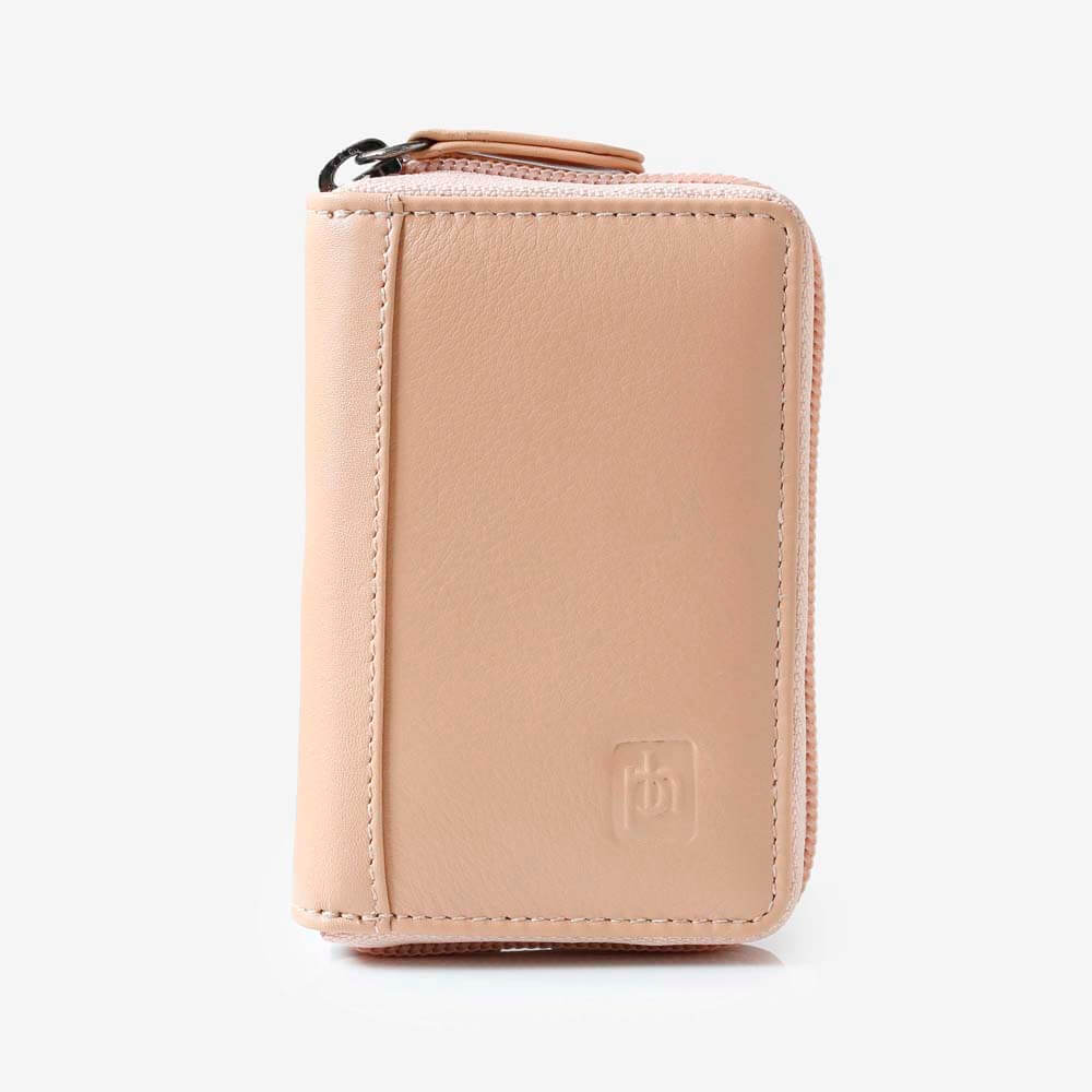 Front view of RFID Leather Credit Card Wallet