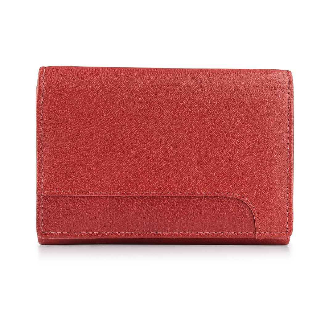Velura Clip Frame Trifold Purse