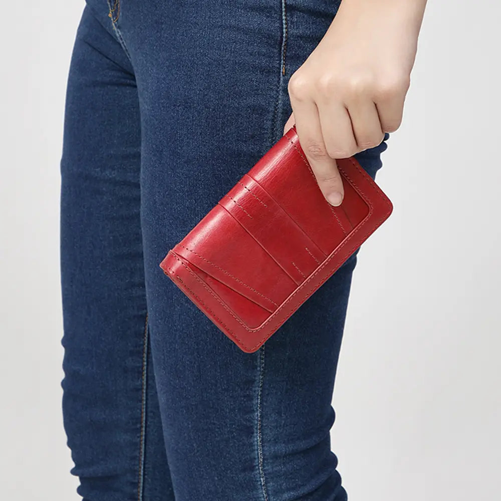 Red Italian Leather Purse &#8211; Amalfi 06