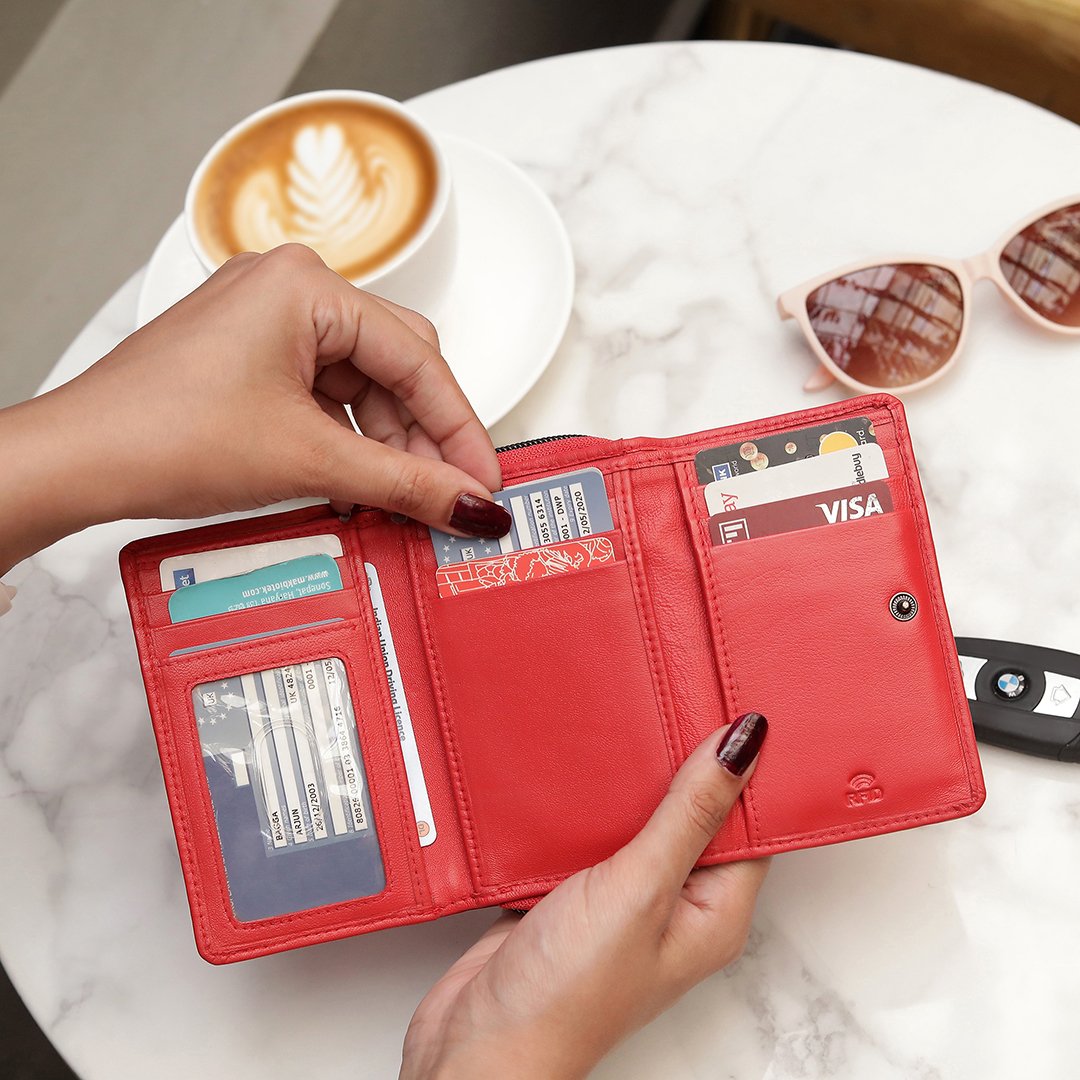 Velura Leather Purse For Women