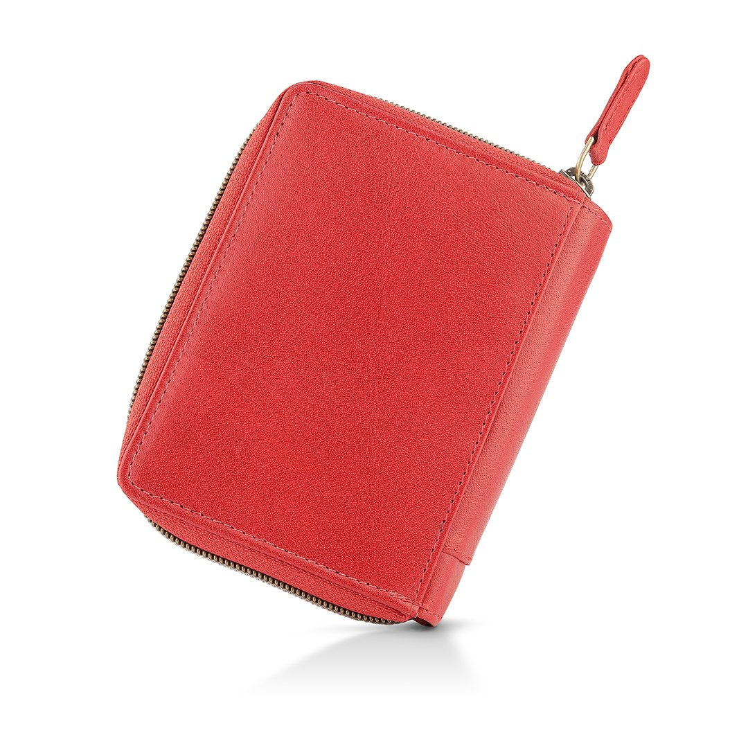 Velura Leather Purse Medium Zip Around Trifold
