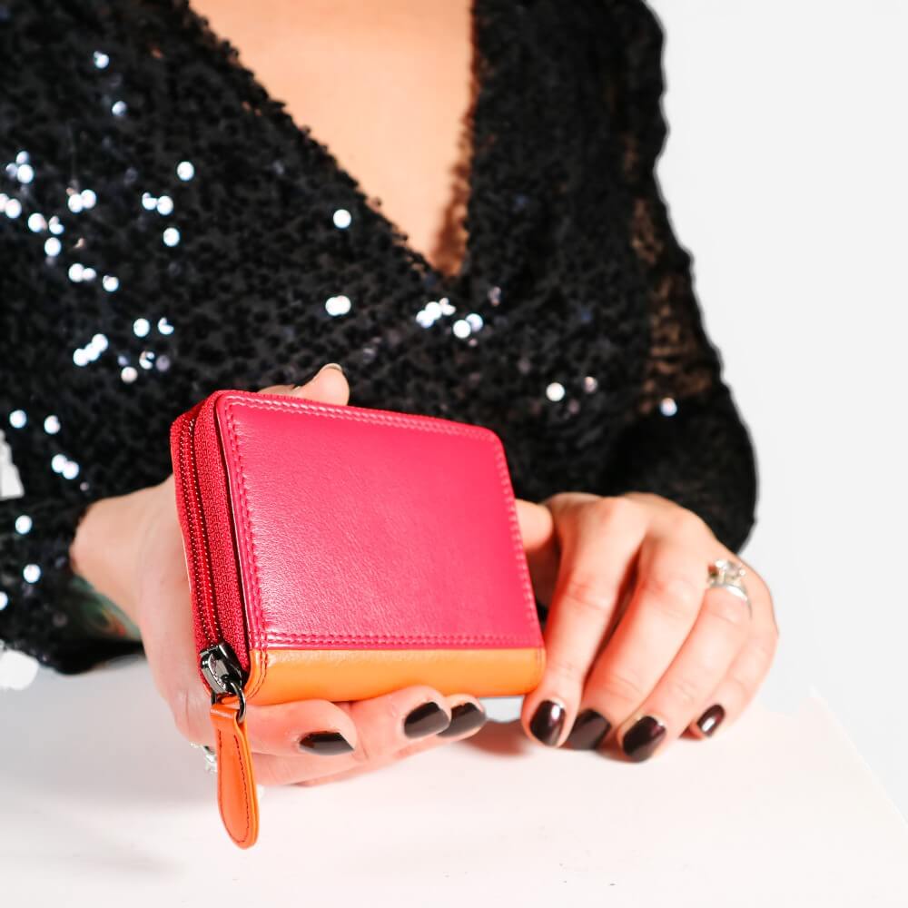 Leather Zip Around Credit Card Holder - Pippa London