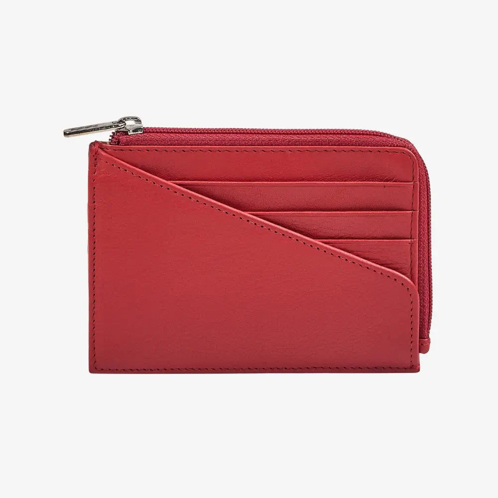 Miami Zip Leather Card Holder