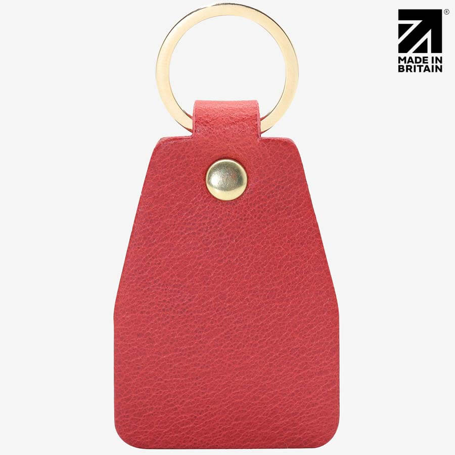 Personalised Heritage Leather Keyring | Full-Grain | Handmade in Britain