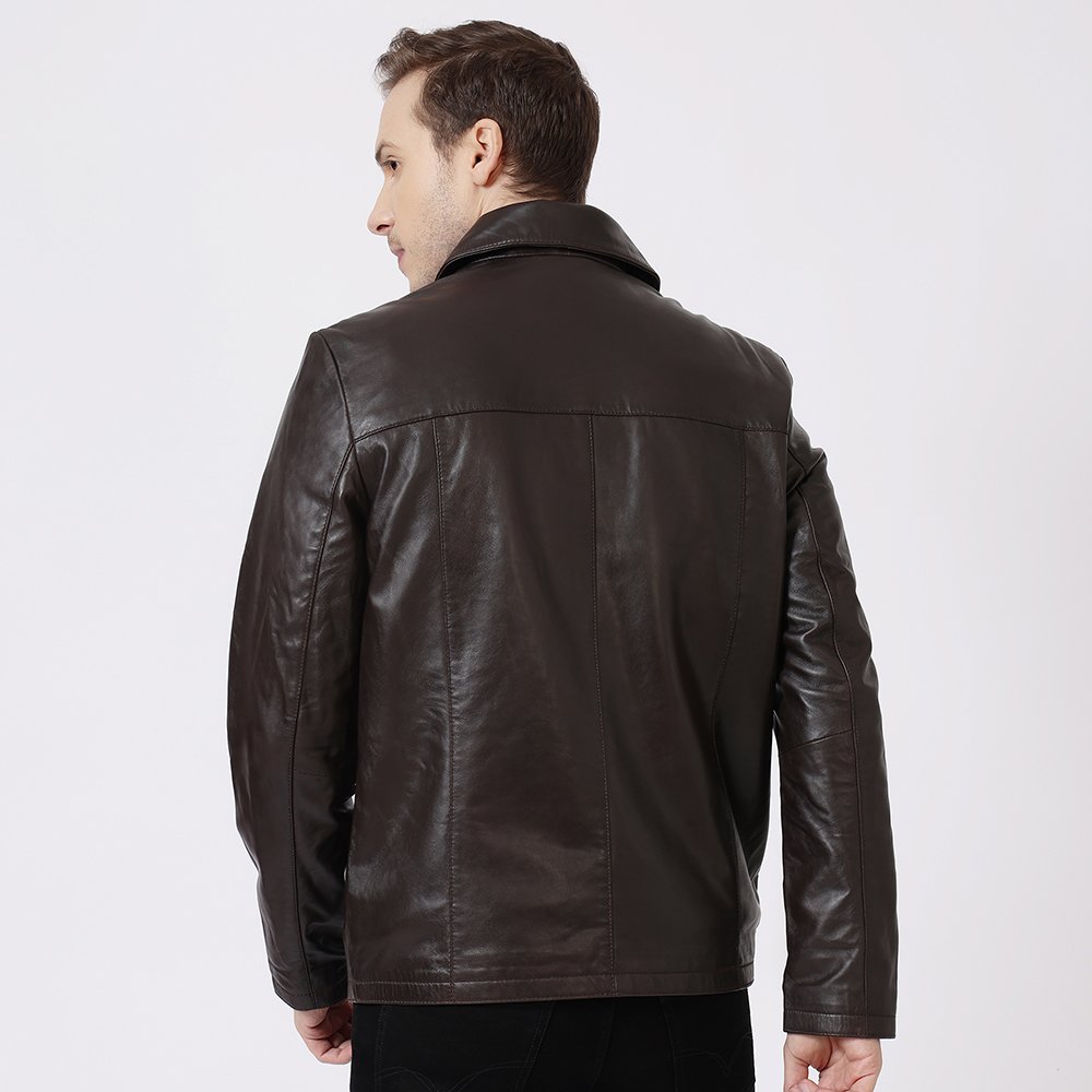 Retro Leather Jacket Henry Brown 6536 4