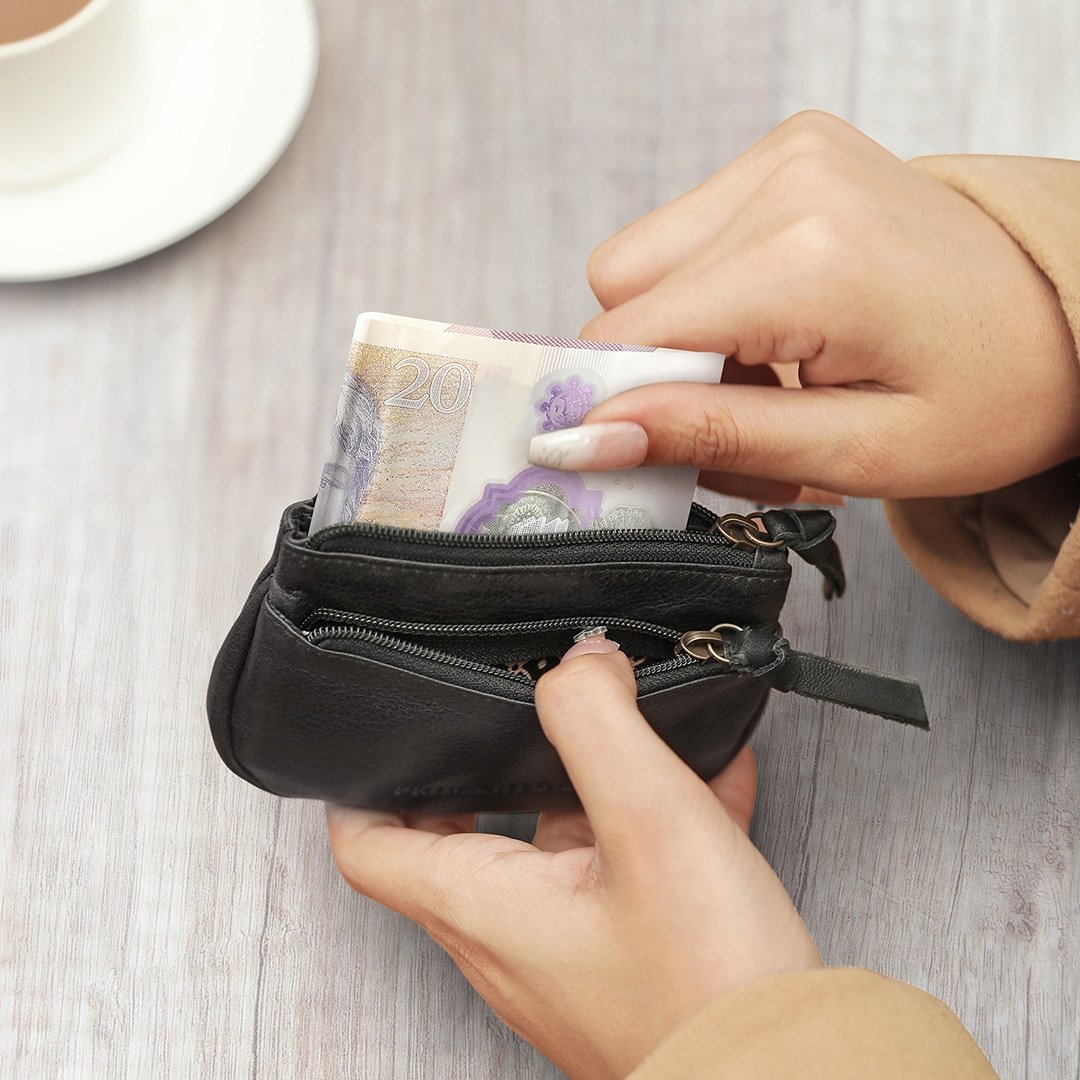 Rosa Coin Pouch Washed Cancun Black 02