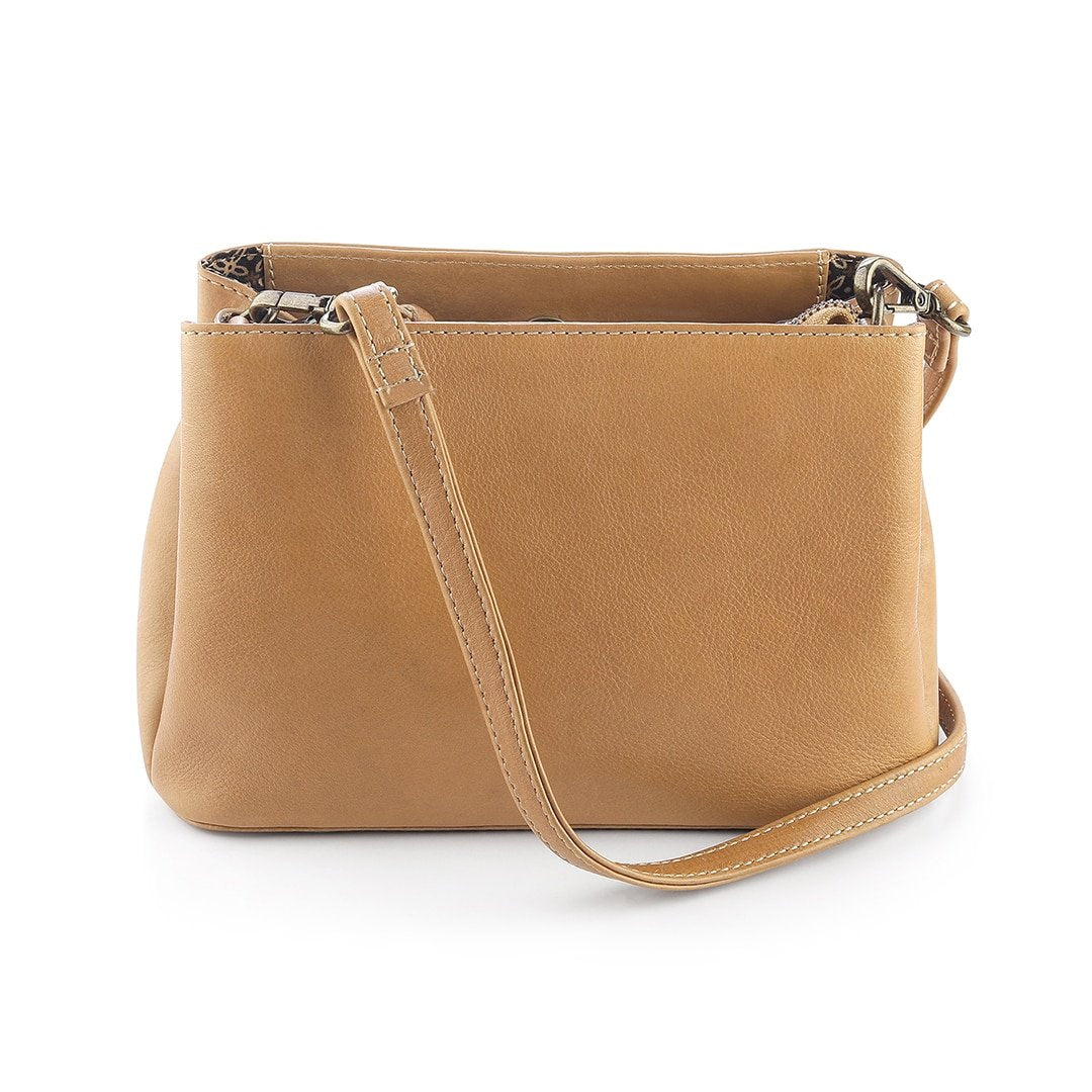 Maria Cancun Leather Shoulder Bag