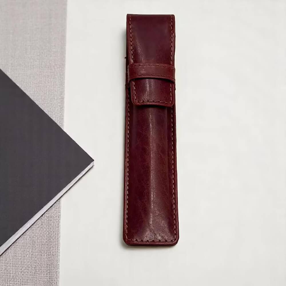 Single Pen Holder – Genuine Leather