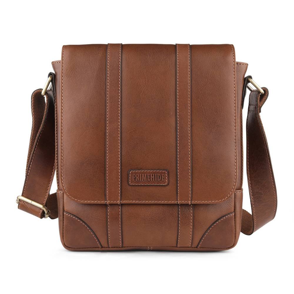 Brown Leather Man bag