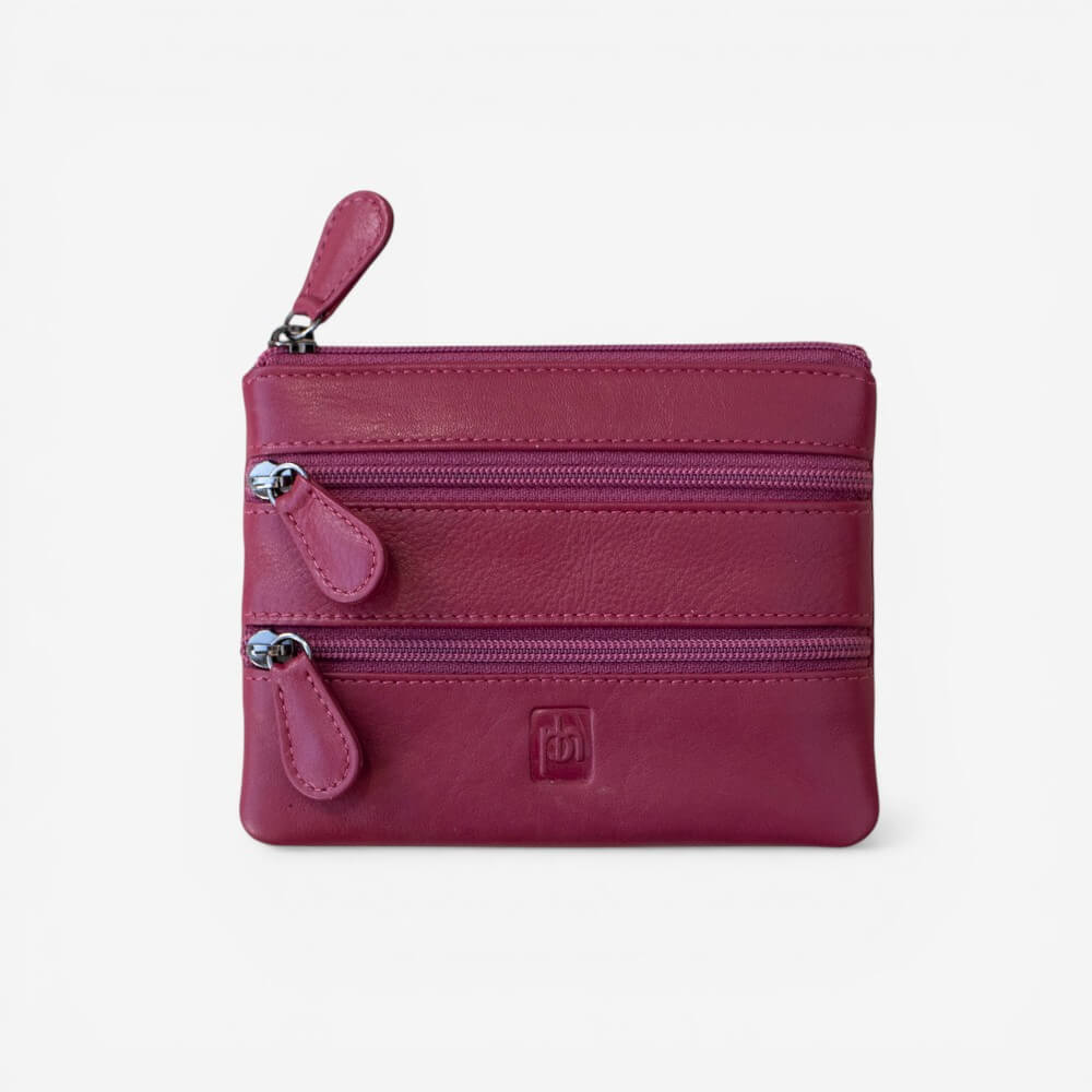 Small 3 Zipper Coin Purse