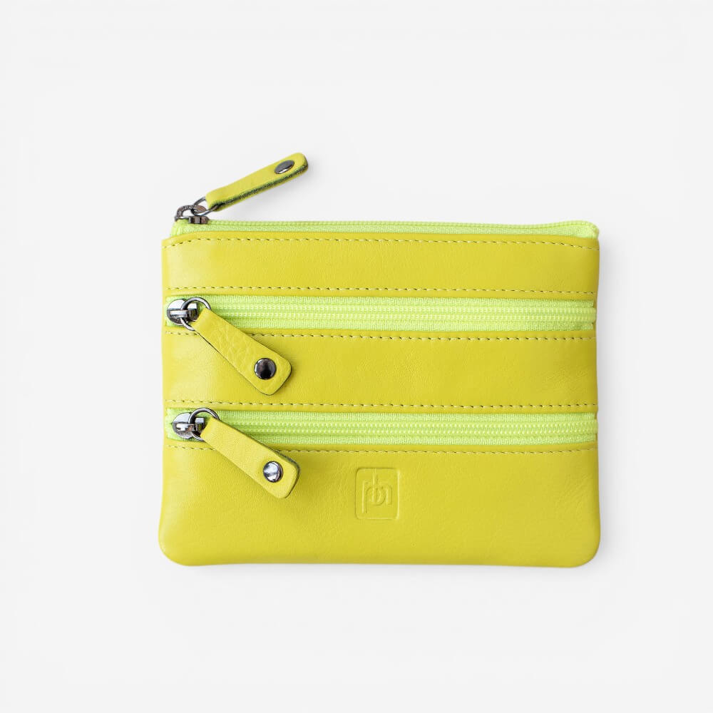 Small 3 Zipper Coin Purse