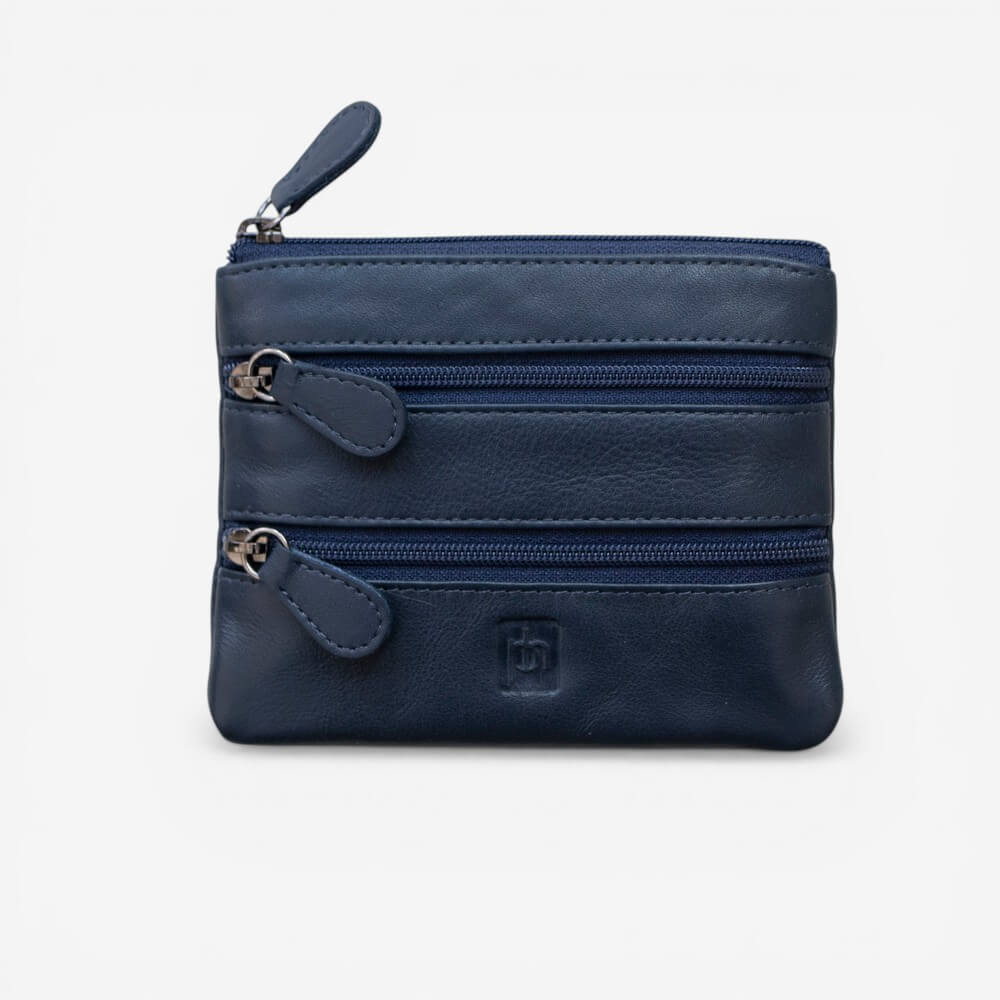 Small 3 Zipper Coin Purse