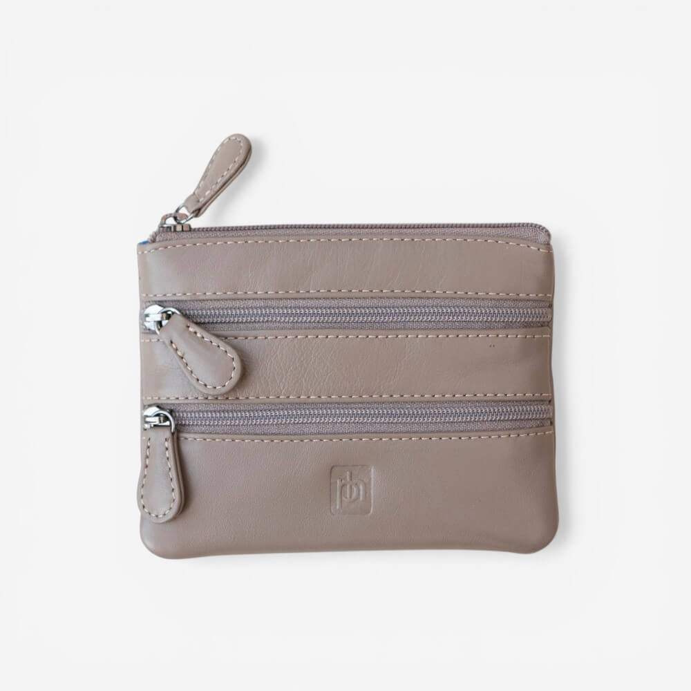 Small 3 Zipper Coin Purse