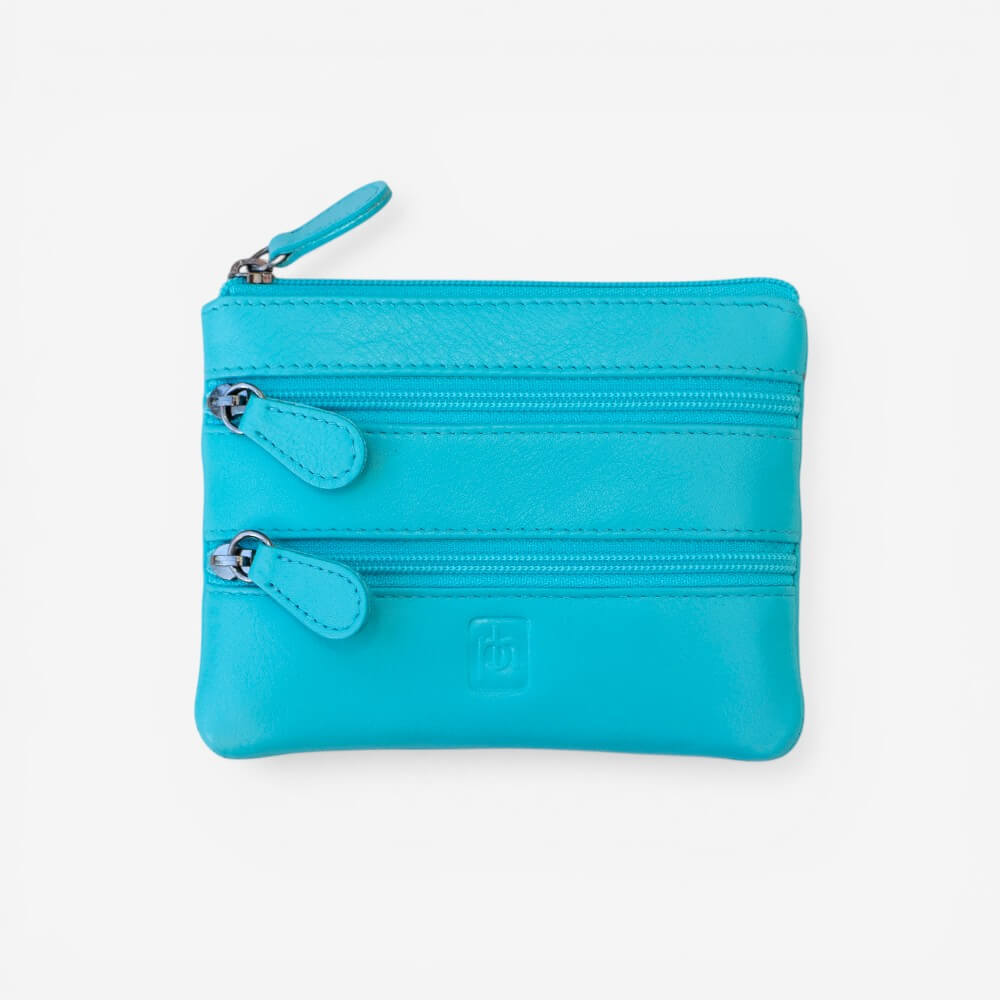 Small 3 Zipper Coin Purse