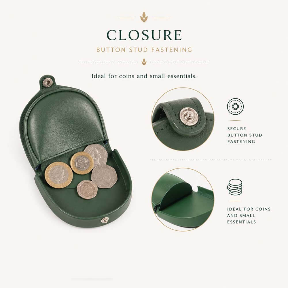 Soft Leather Horseshoe Coin Purse – Eden