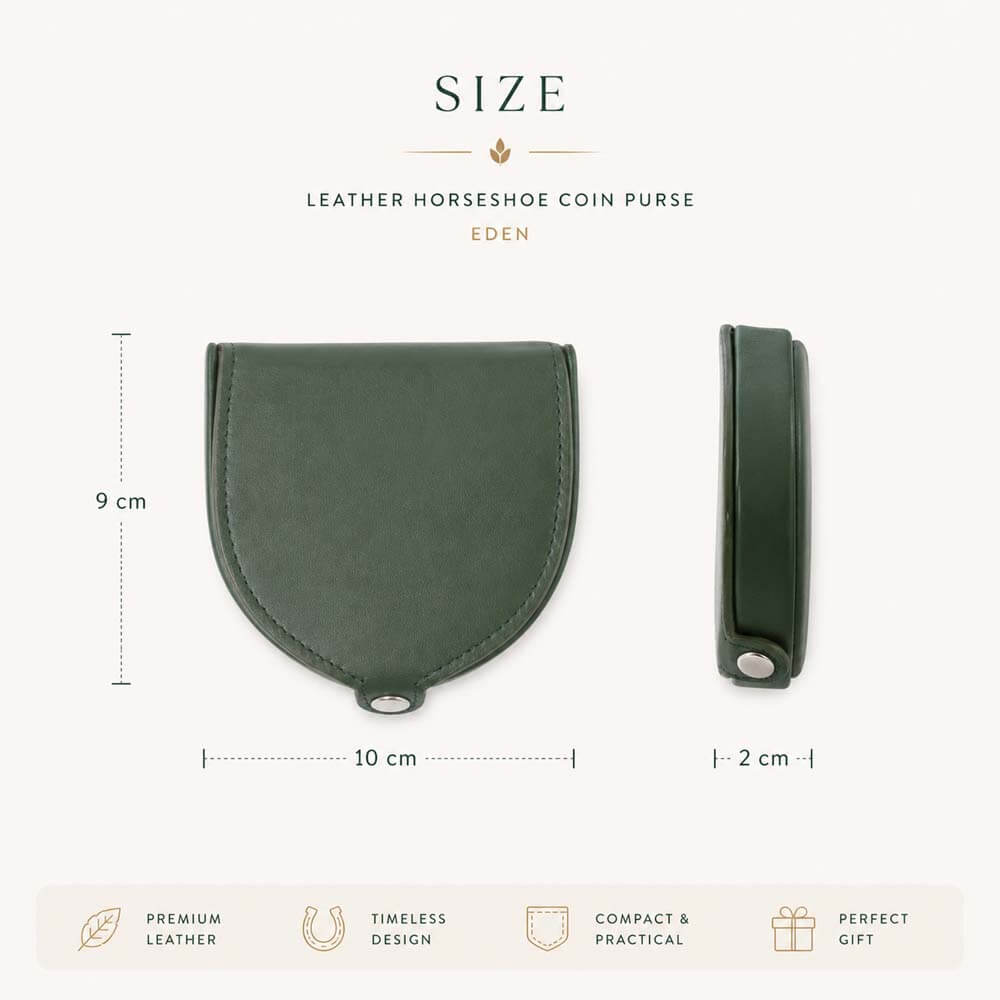 Soft Leather Horseshoe Coin Purse – Eden