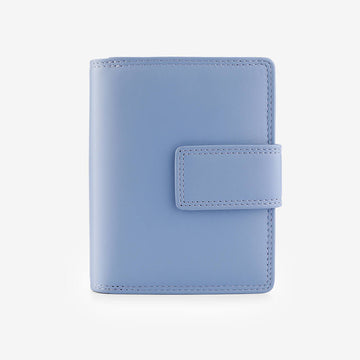 Blue wallet on a white background