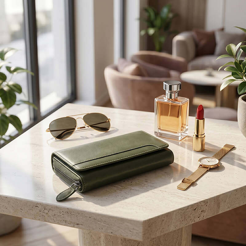 Soft Leather Trifold Purse For Women - Velura