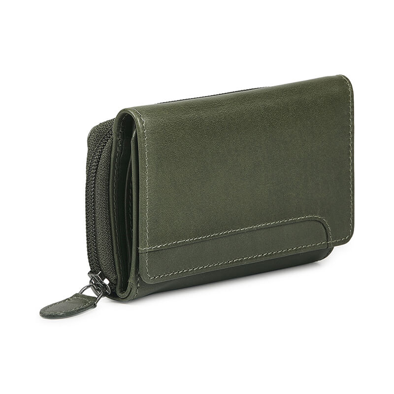 Soft Leather Trifold Purse For Women - Velura