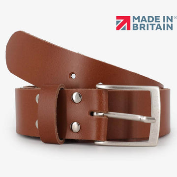 Split Grain Leather Belt 40mm - Made in Britain