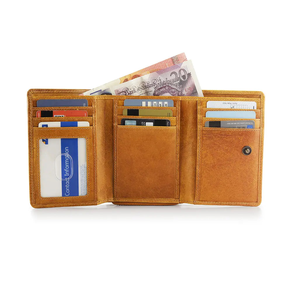 Leather Purse Trifold - Eterna Aura