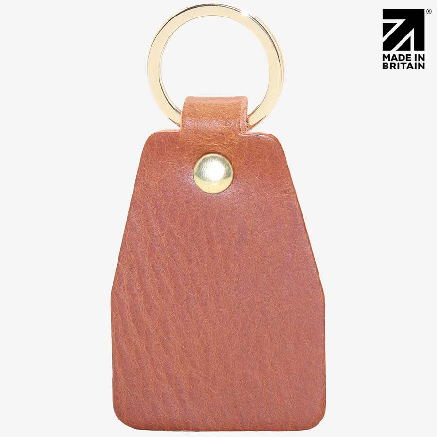 Personalised Heritage Leather Keyring | Full-Grain | Handmade in Britain