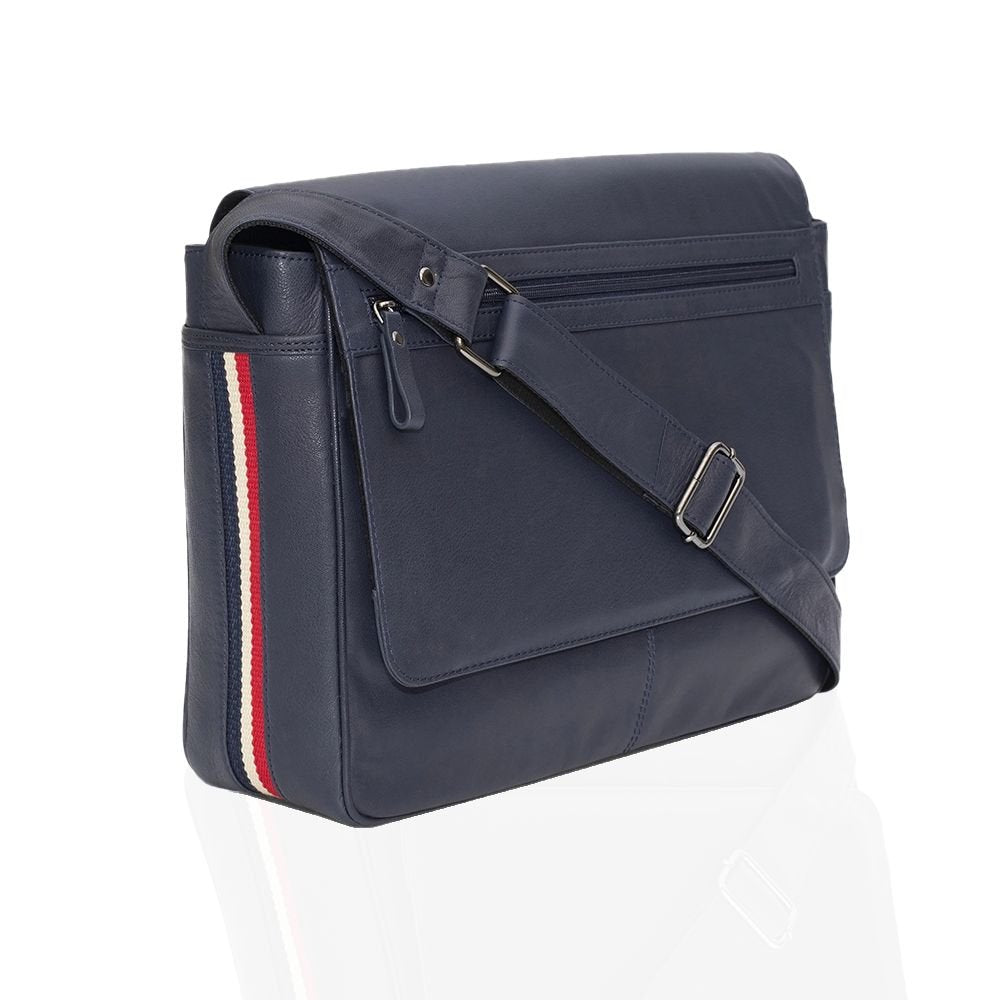Texan Messenger Bag with Stripe