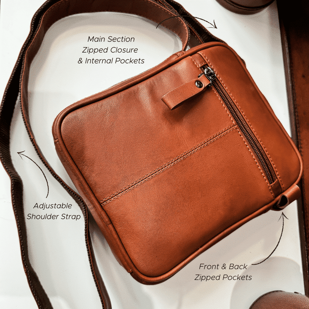 Texan small Cross Body with Stripe 8412COG (3)