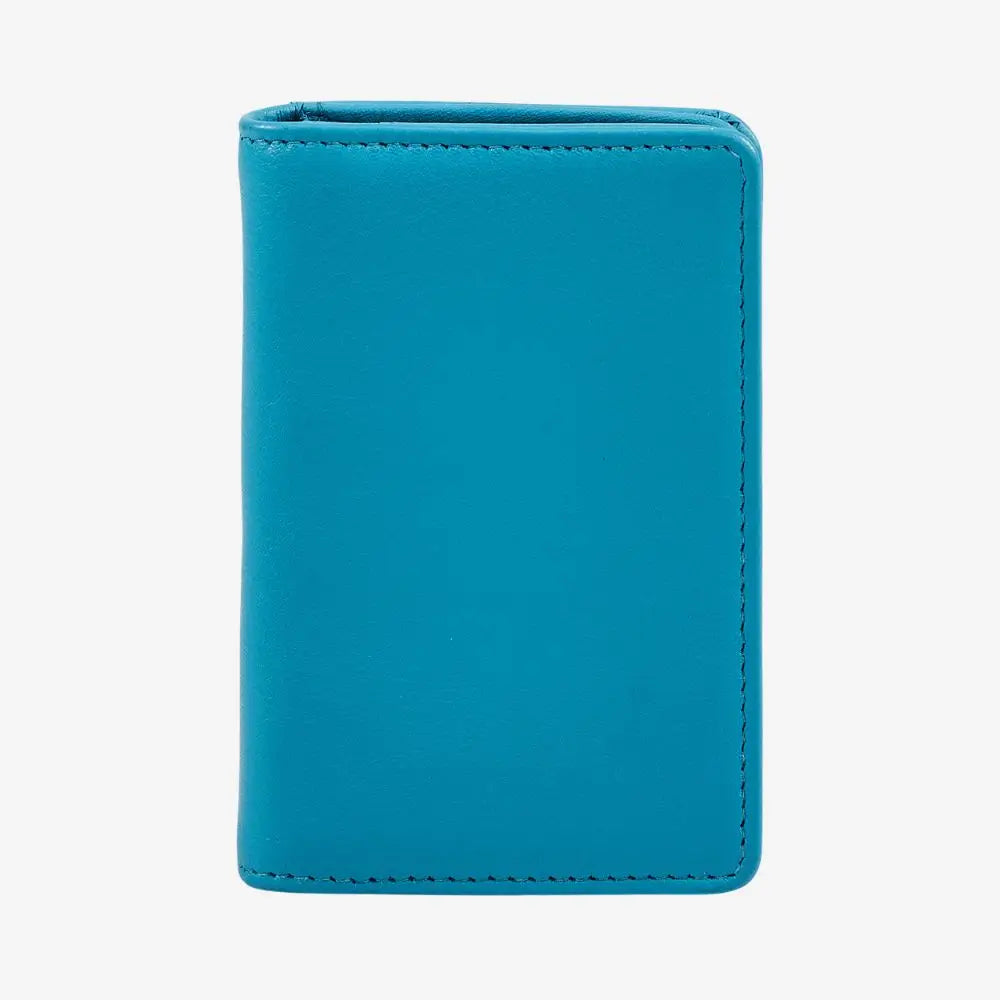 Turquoise wallet on a white background