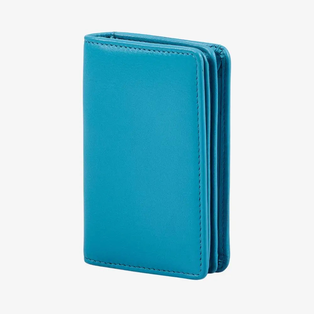 Turquoise wallet on a white background