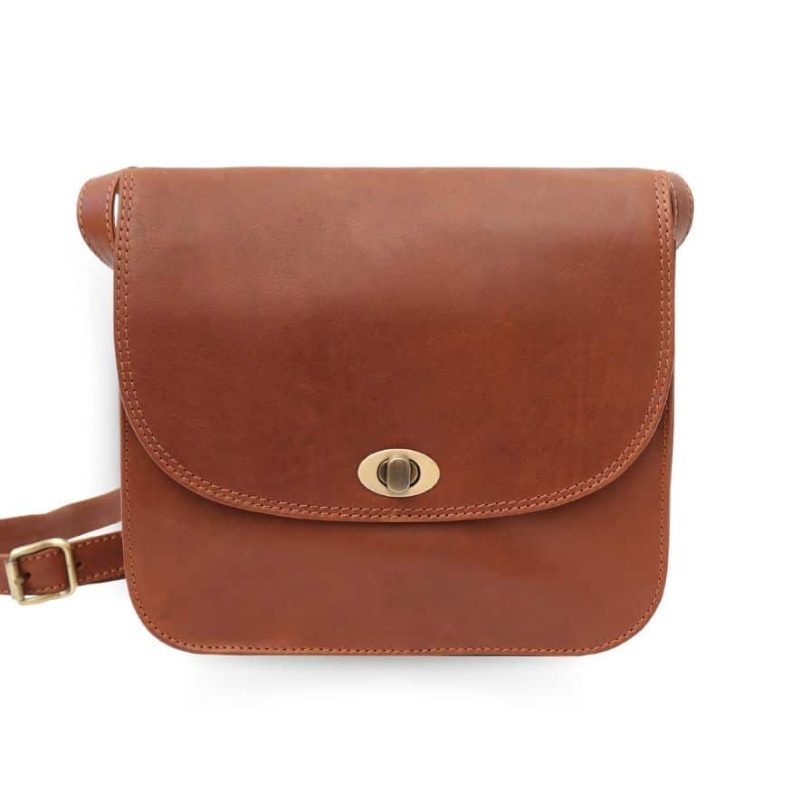 Large Handbag Triple Compartment - Elena Tuscan