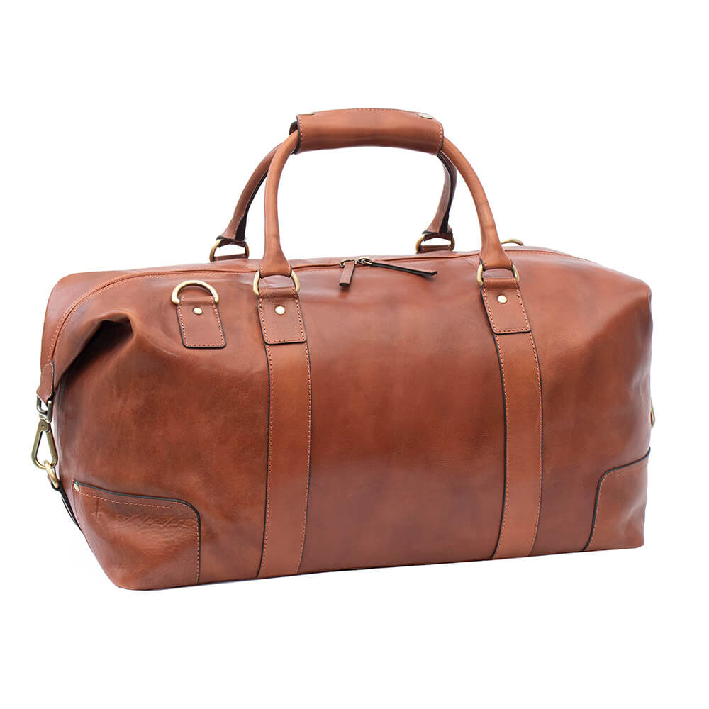 Leather Holdall Vintage Style Duffle Bag Ridgeback