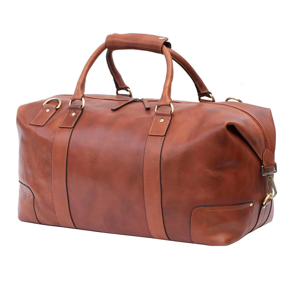 Leather Holdall Vintage Style Duffle Bag Ridgeback