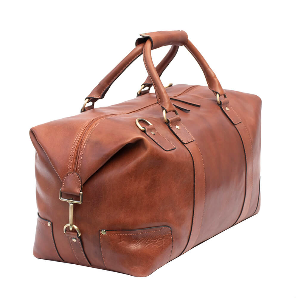 Leather Holdall Vintage Style Duffle Bag Ridgeback