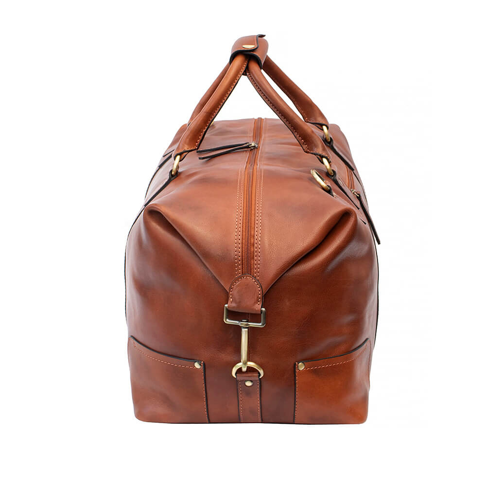 Leather Holdall Vintage Style Duffle Bag Ridgeback