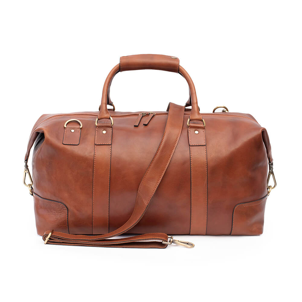 Leather Holdall Vintage Style Duffle Bag Ridgeback