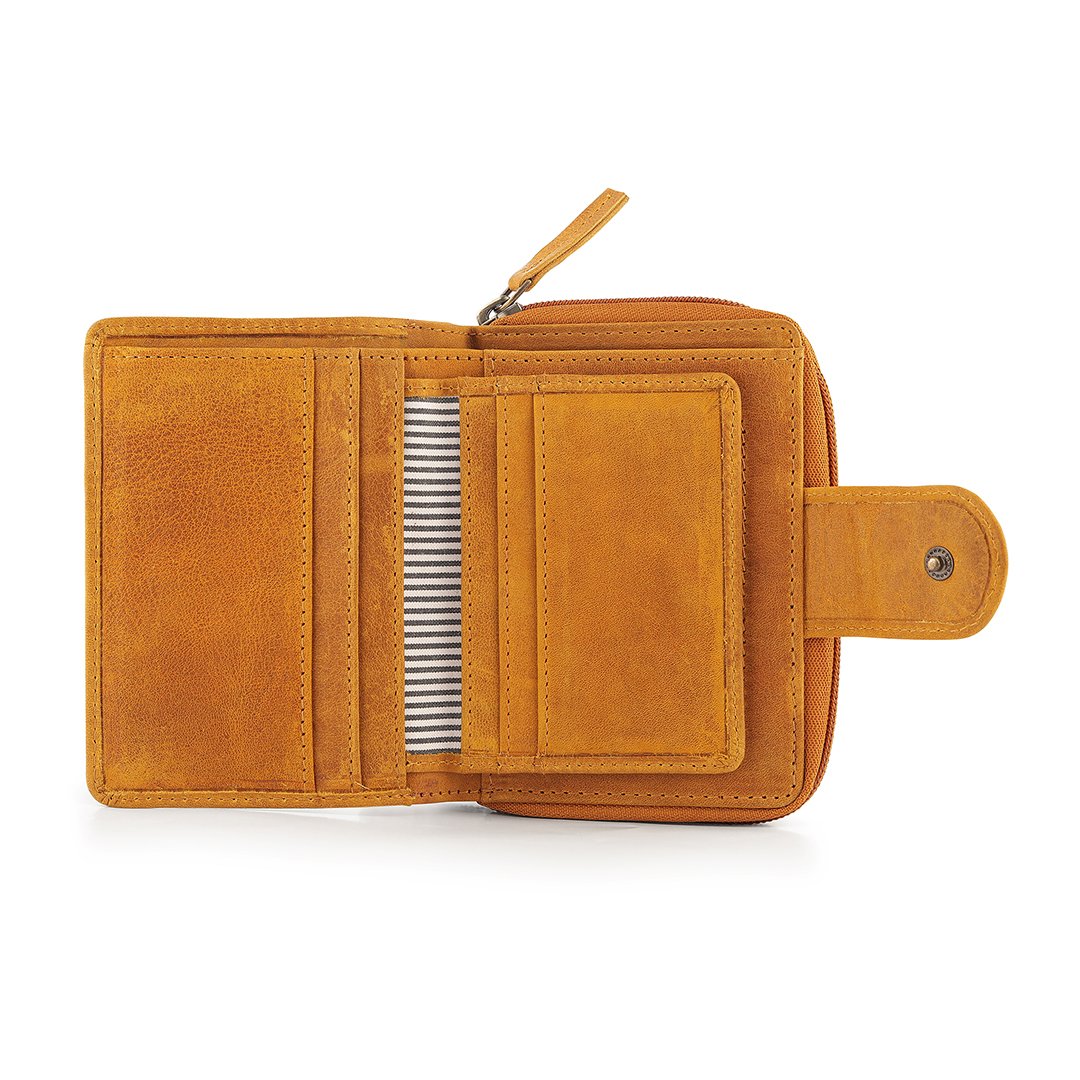 Columbia Leather Purse With Zip