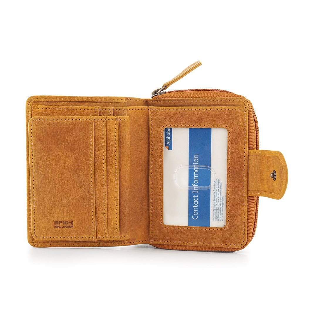 Columbia Leather Purse With Zip