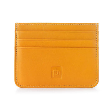 Slim Leather Card Holder with RFID Protection